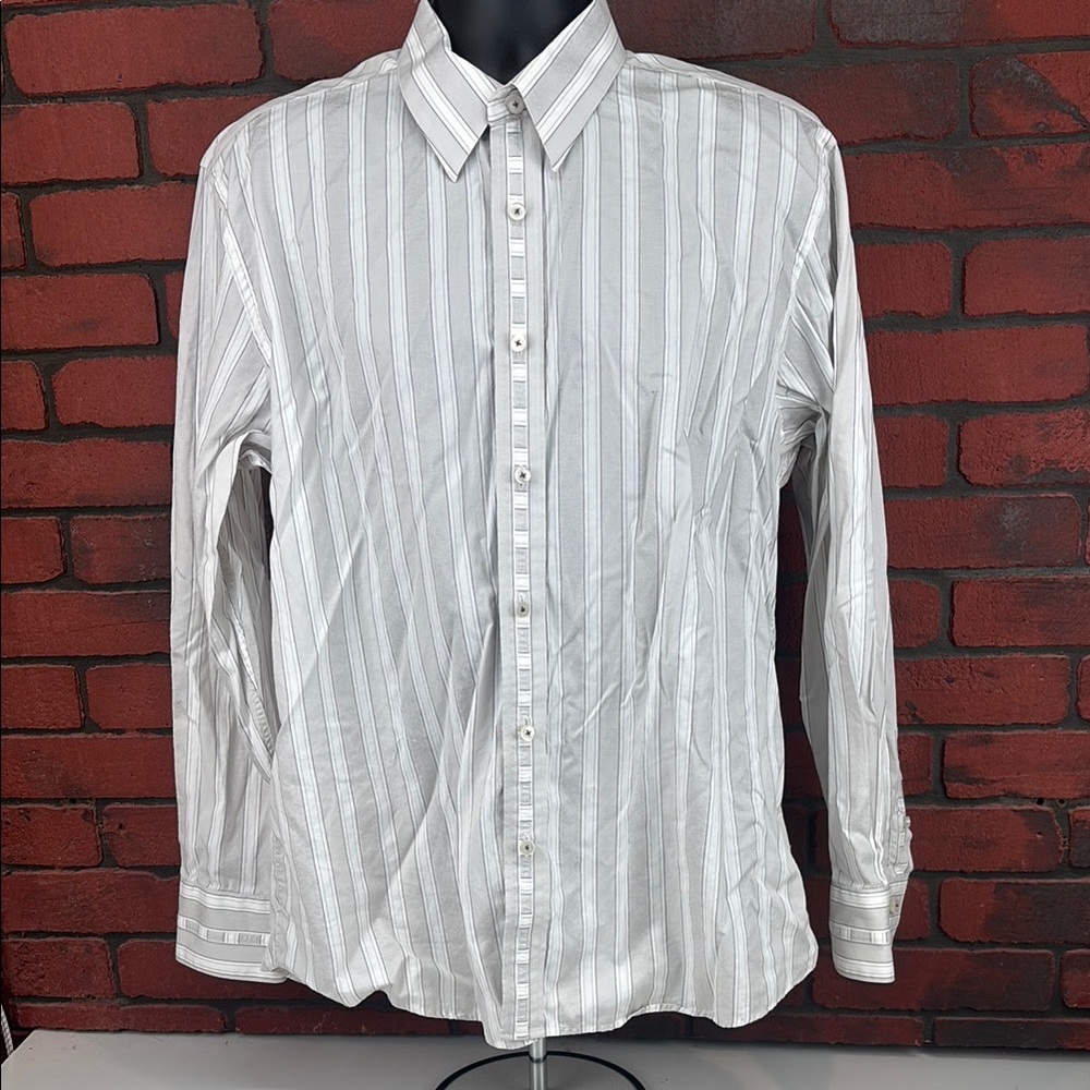 Zagiri Shirt Mens XL Striped Button Up